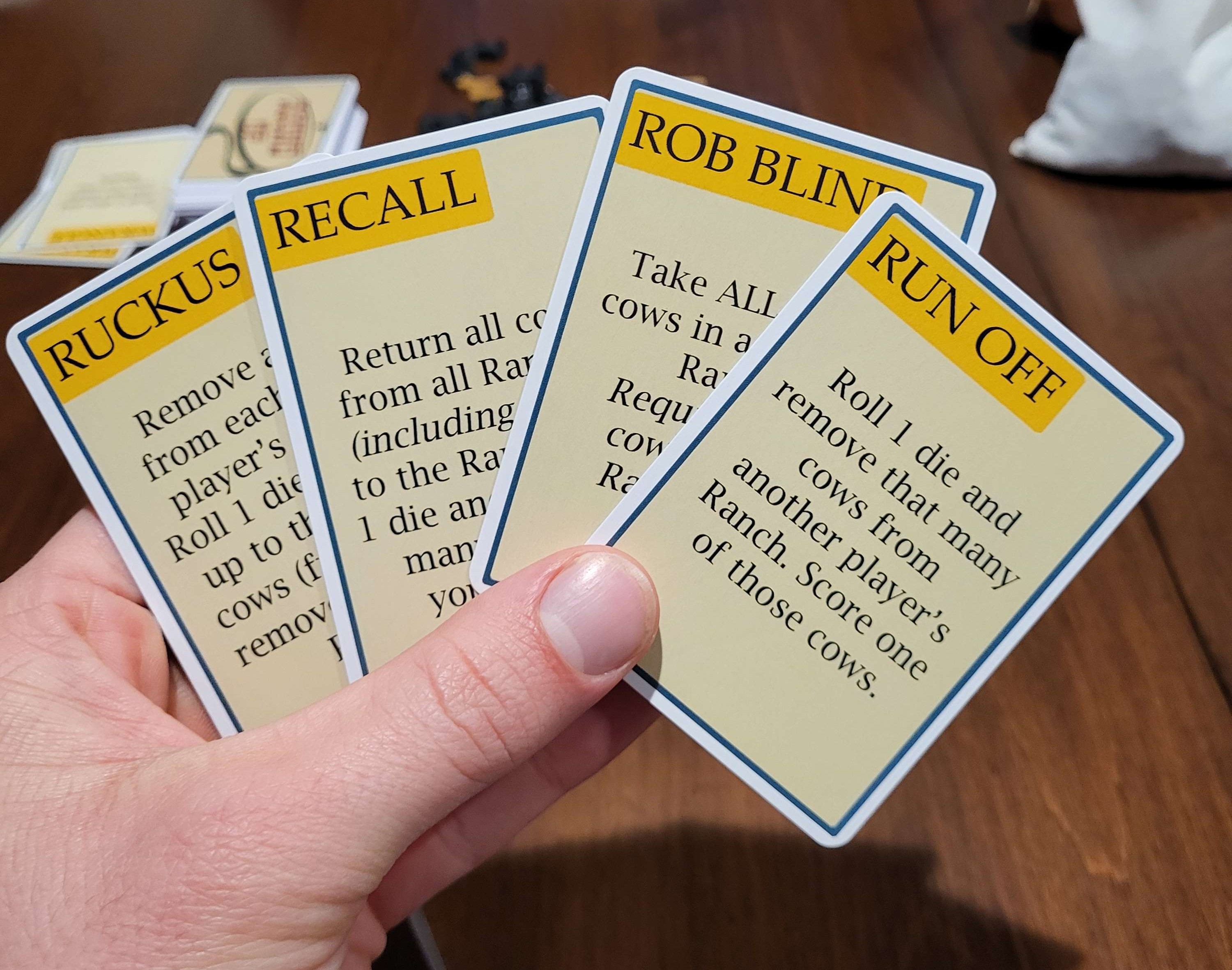 Round Up! cards in detail