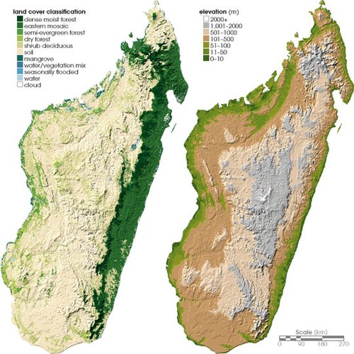 Topo Map of Madagascar
